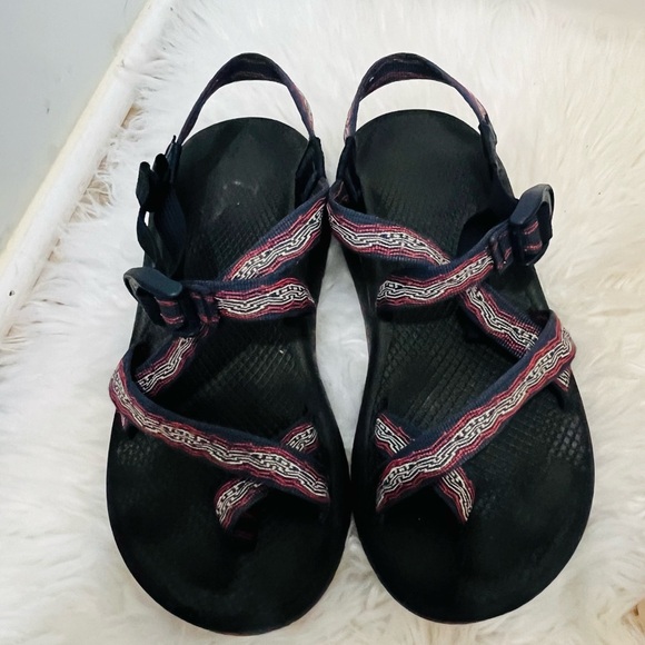 Chaco ZCloud 2 Men's Sandal red blue size 8 - Picture 5 of 8